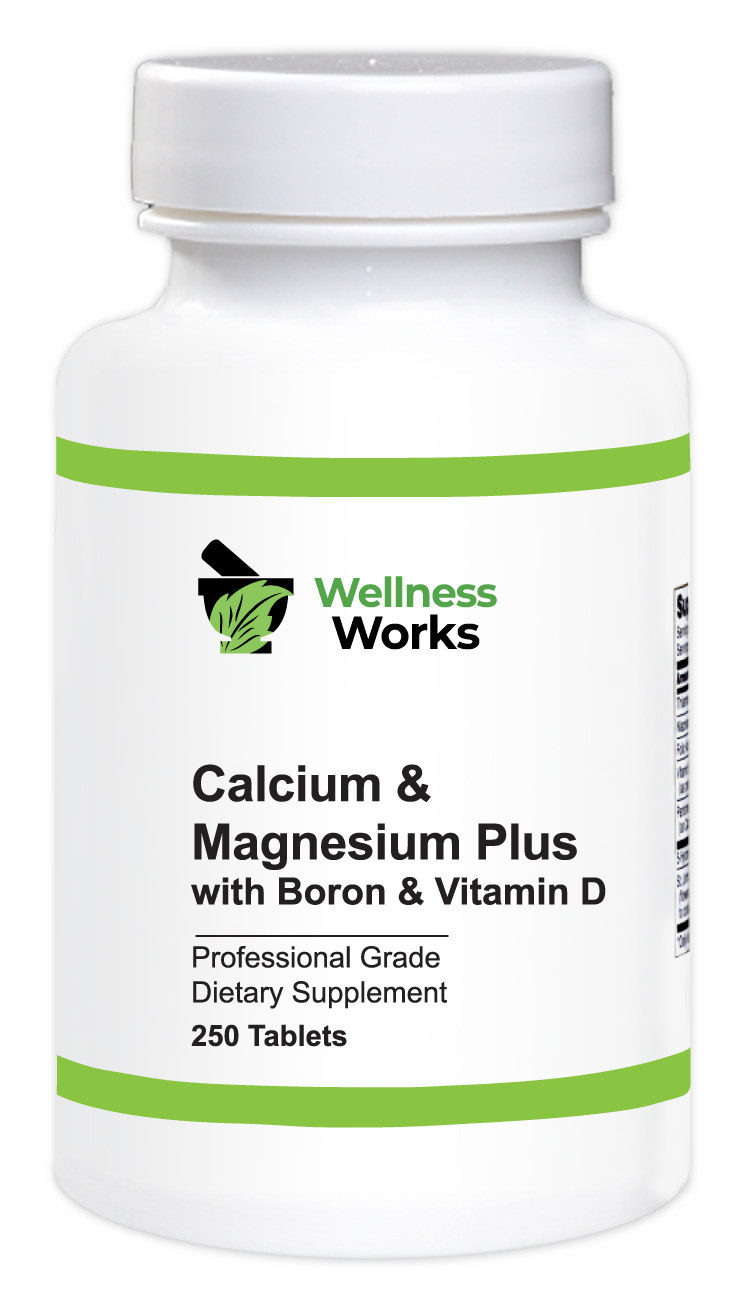 Wellness Works Calcium and Magnesium Plus with Boron and Vita D (10024) Bottle Shot