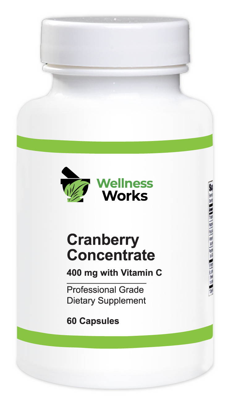 Wellness Works Cranberry 400 mg with Vitamin C (10042) Bottle Shot