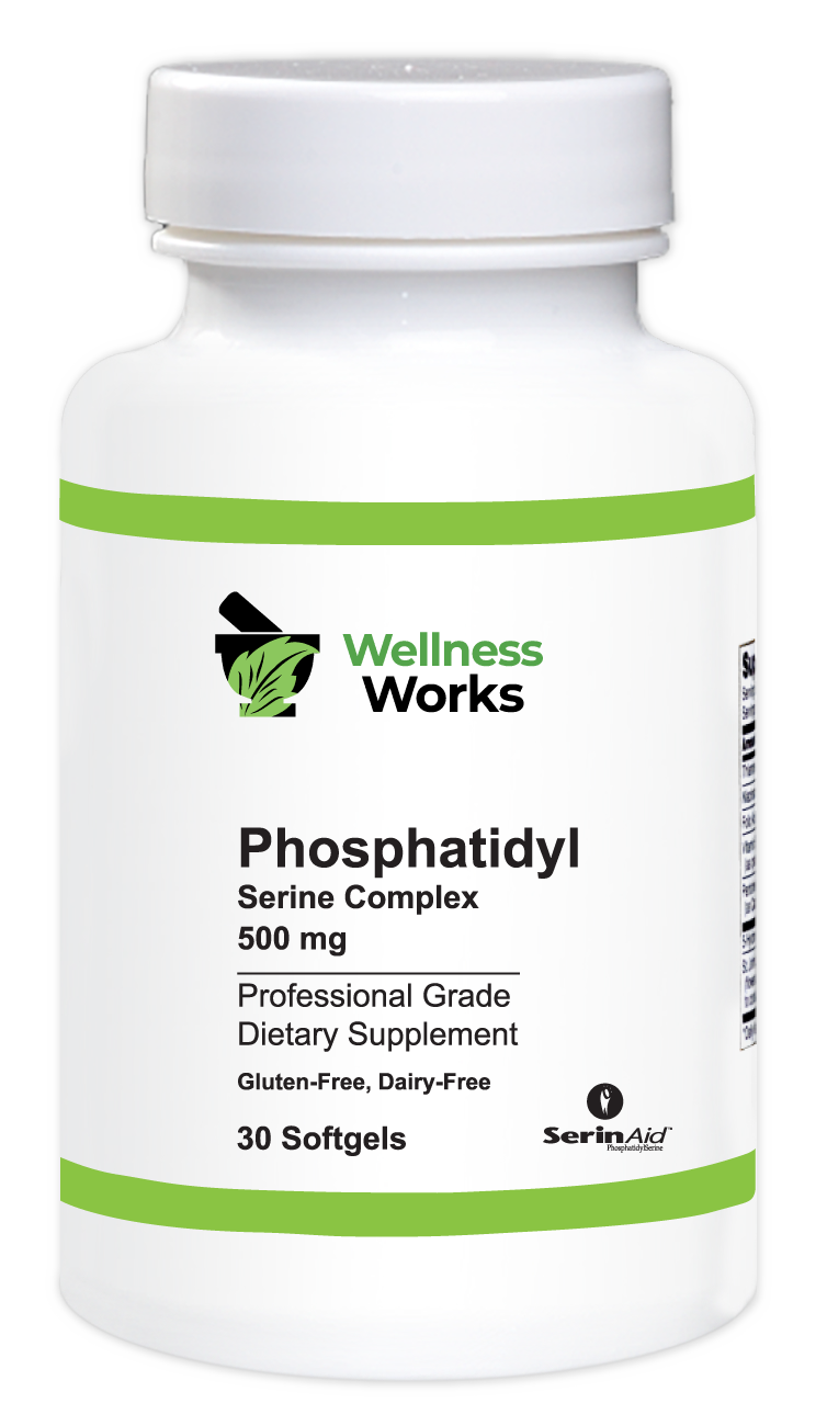 Wellness Works Phosphatidyl Serine Complex 500 mg (10120) Bottle Shot