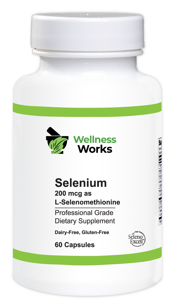 Wellness Works Selenium 200 mcg as l-selenomethionine (10132) Bottle Shot