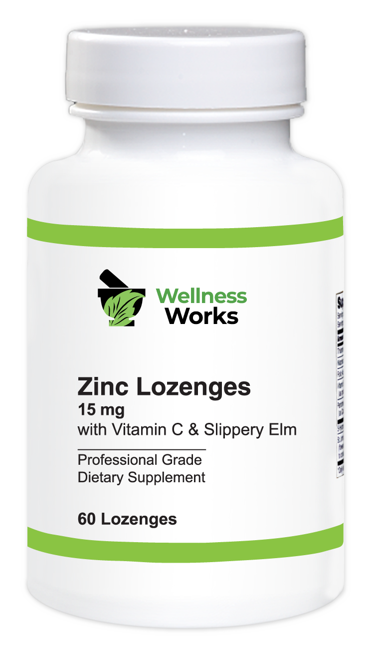 Wellness Works Zinc Lozenges 15 mg (10165) Bottle Shot
