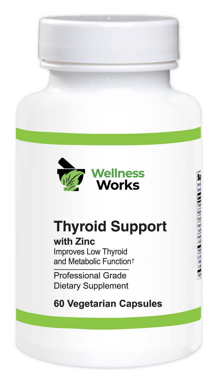 Wellness Works Thyroid Support With Zinc (10257) Bottle Shot