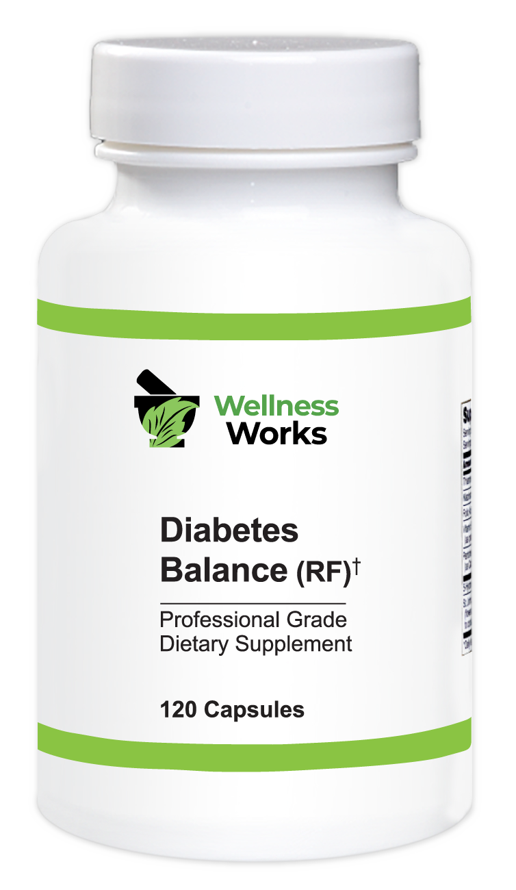 Wellness Works Diabetes Balance (RF) 120 Caps (10307) Bottle Shot