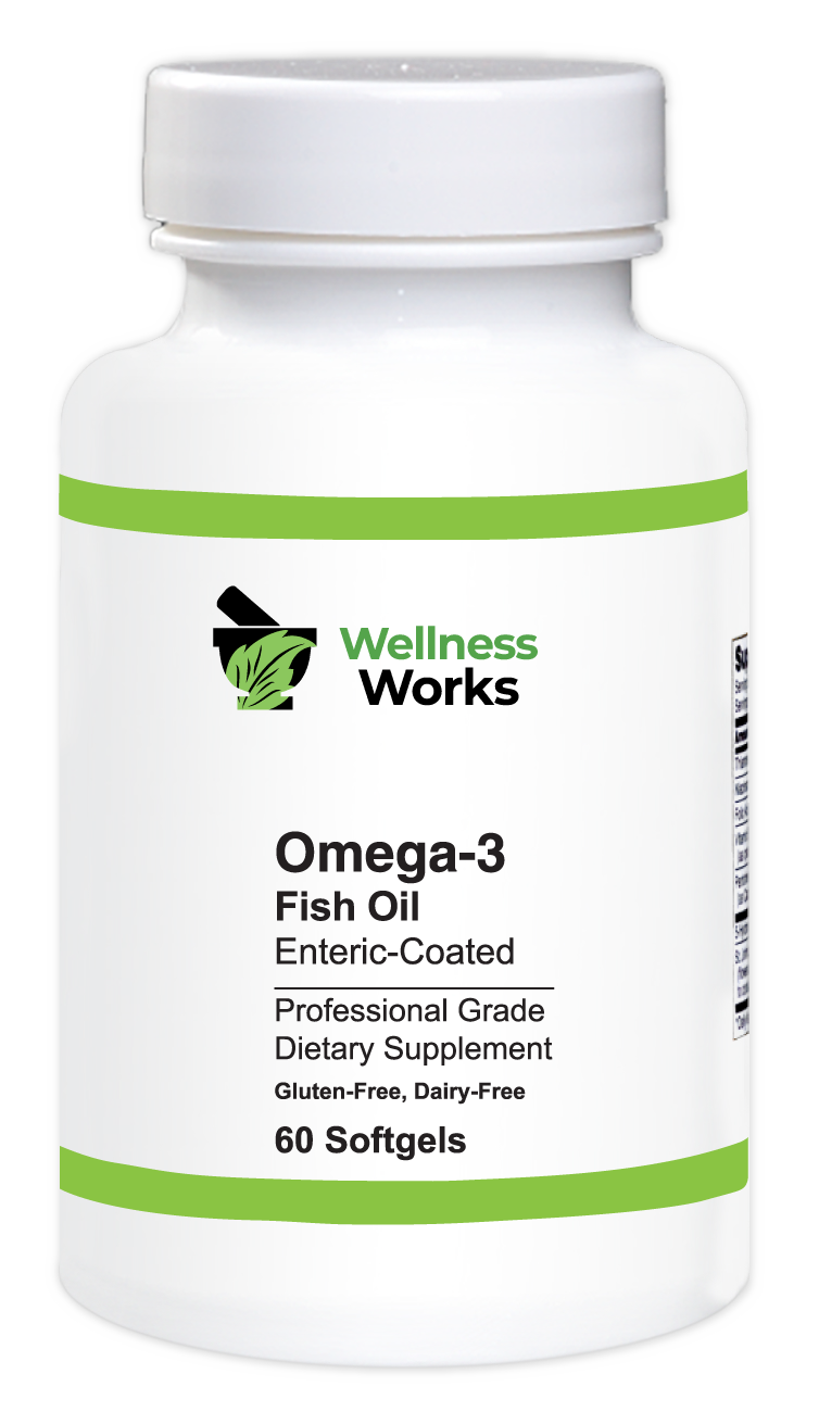 Wellness Works Omega-3 Fish Oil Enteric Coated (HP) - 60 (10313) Bottle Shot