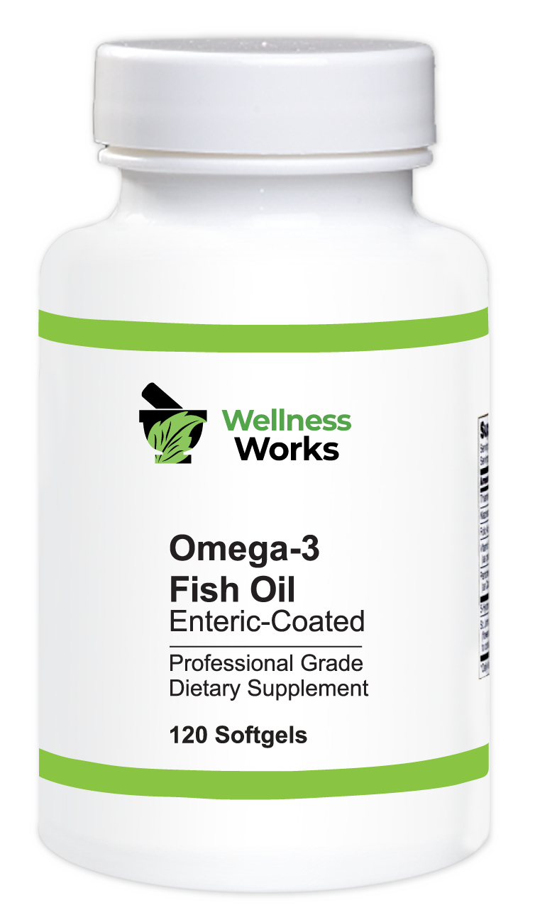 Wellness Works Omega-3 Fish Oil Enteric Coated (HP) 120 (10314) Bottle Shot