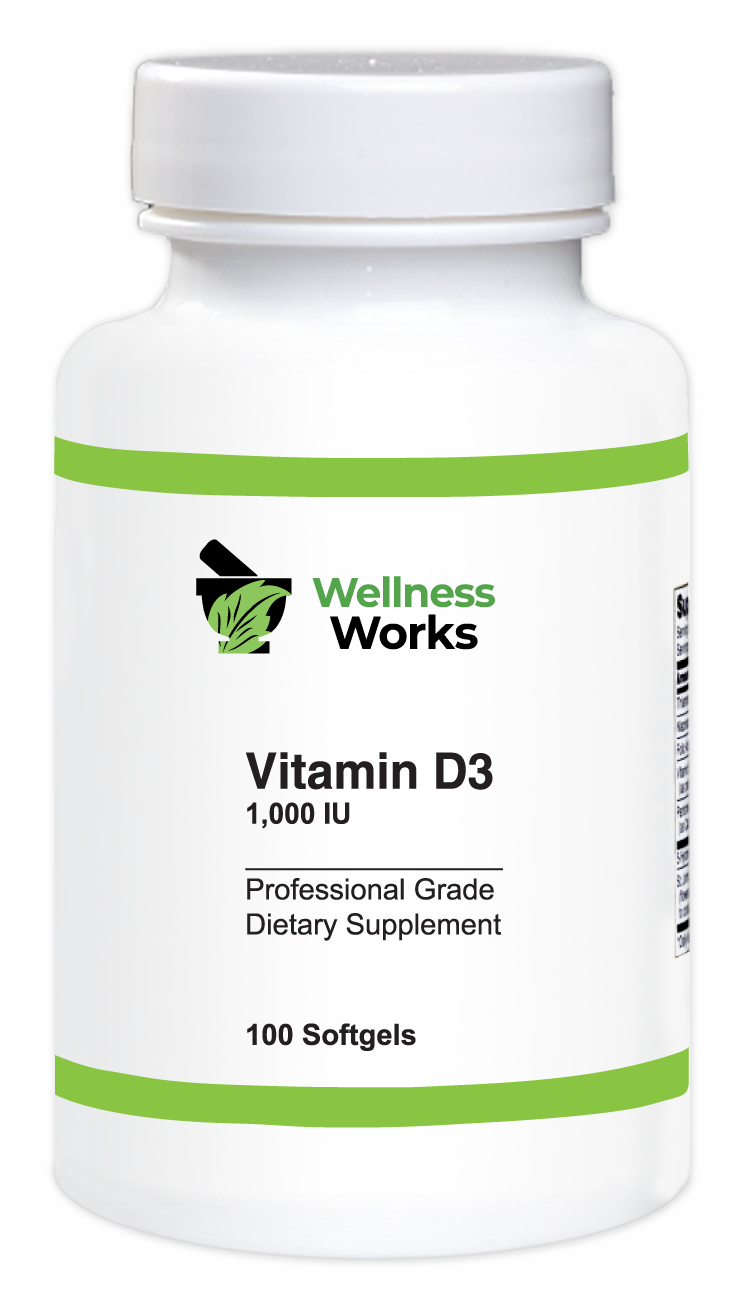 Wellness Works Vitamin D3 1000 IU (10330) Bottle Shot