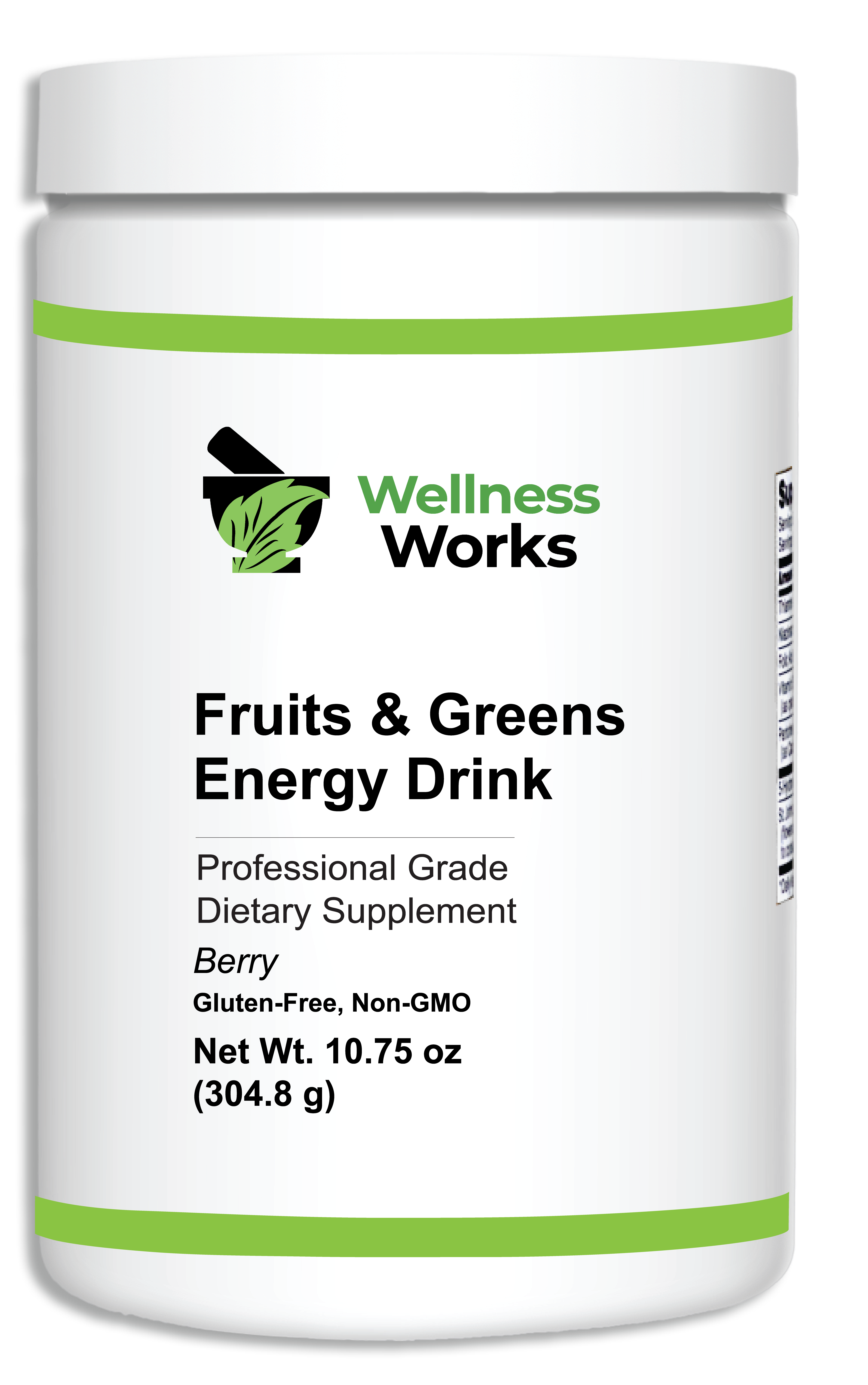 Wellness Works Fruits and Greens Energy Drink (10351) Bottle Shot