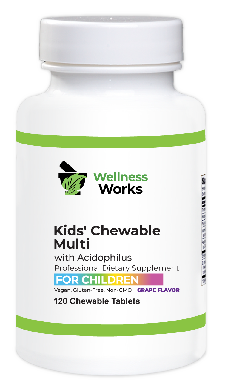 Wellness Works Kids Chewable Multi with Acidophilus (10429) Bottle Shot