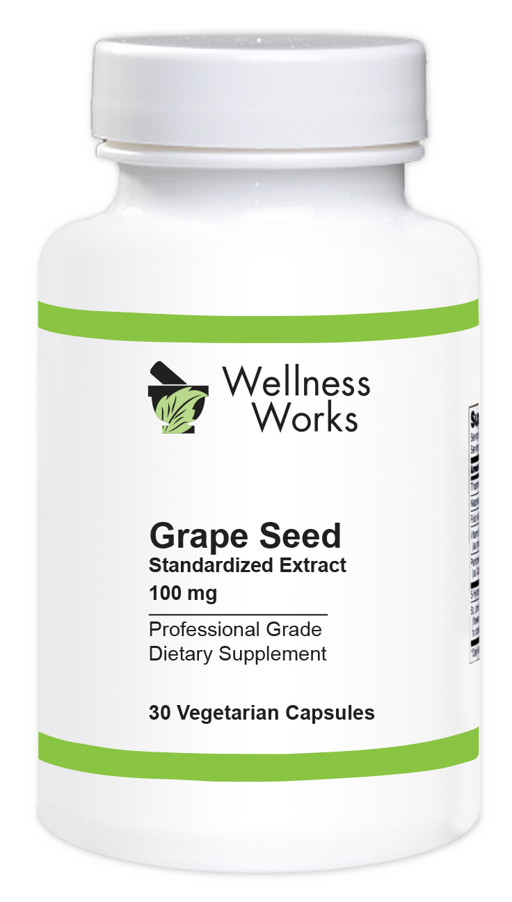 Grape Seed 100 mg with Red Grape Skin Wellness Works Pharmacy Care