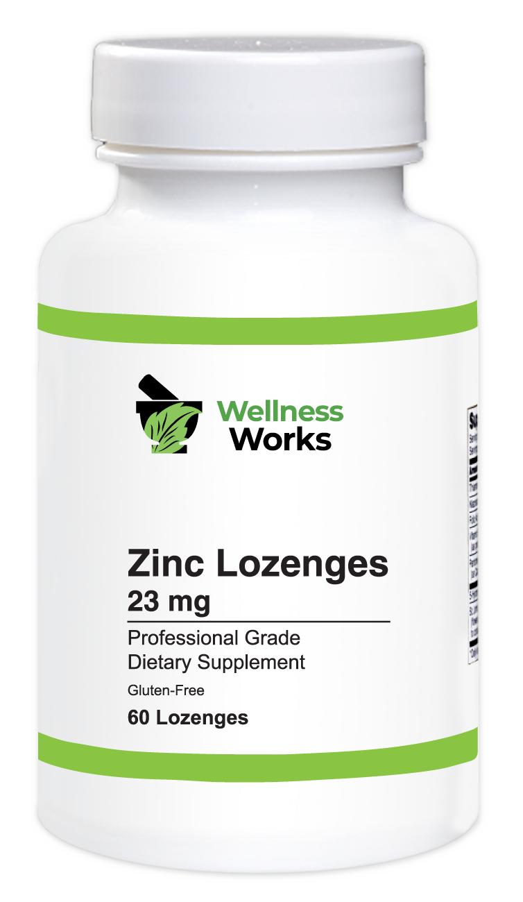 Zinc Lozenges 23 mg Wellness Works Pharmacy Care, Naturally.