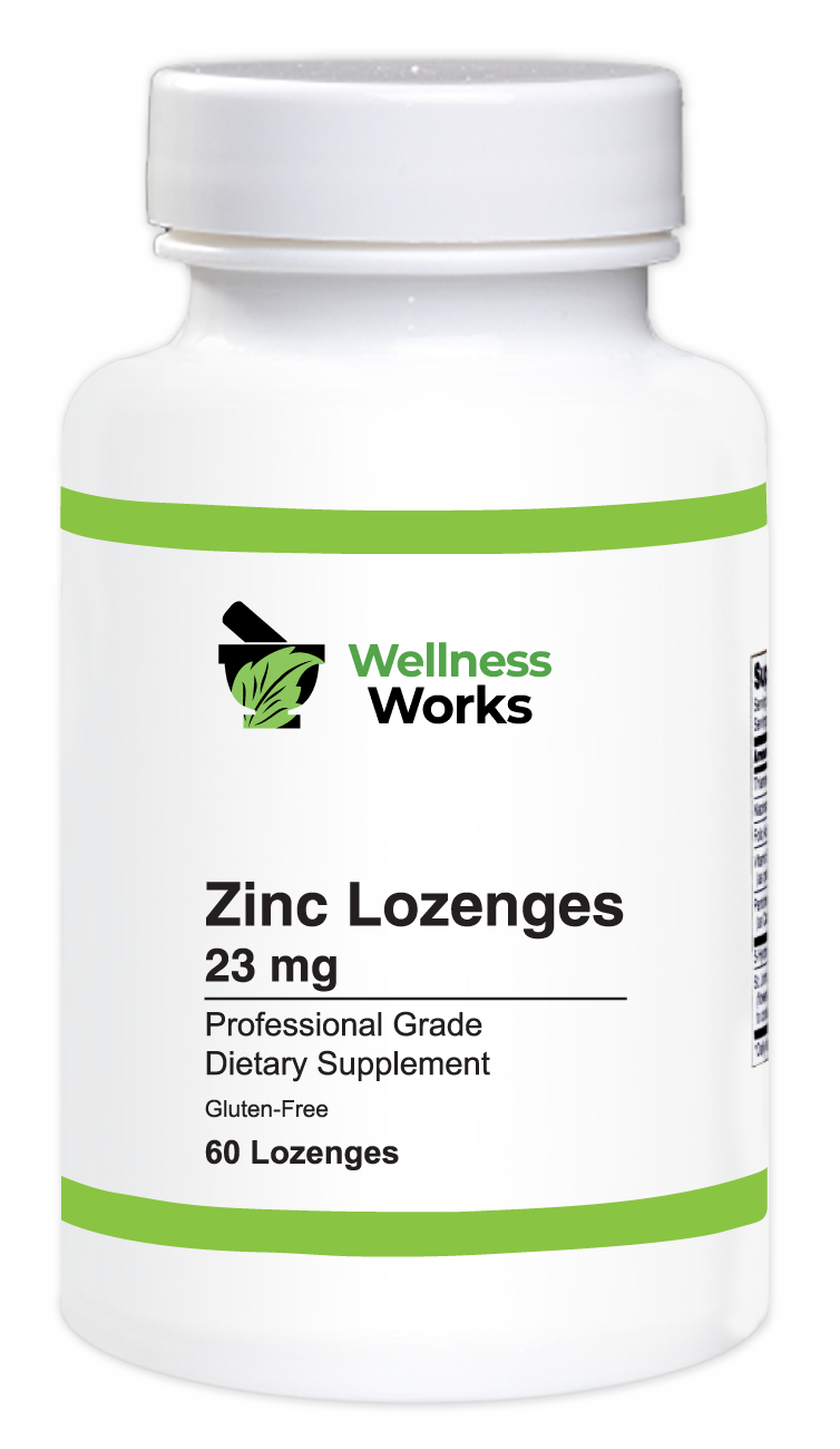 Wellness Works Zinc Lozenges 23 mg (10382) Bottle Shot