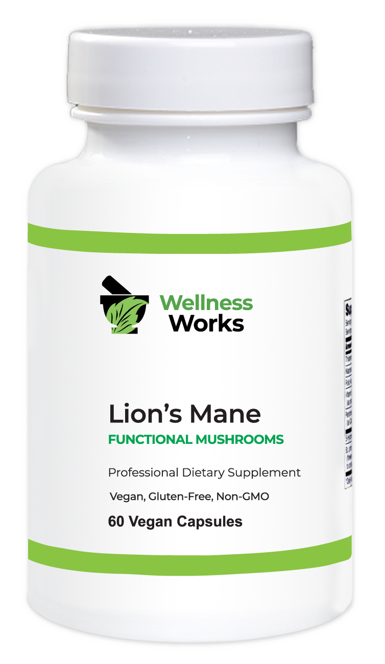 Wellness Works Lions Mane Functional Mushrooms (10465) Bottle Shot