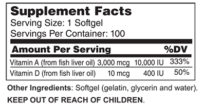 Vitamin A And D 10000 Iu And 400 Iu Wellness Works